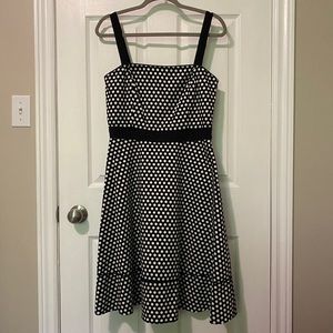 SPENSE | Polk-a-dot Straight Neck Dress with Removable Straps